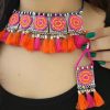 Afghani Poth Boho Choker Set_PinkOrange