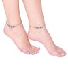 German Silver Black Beaded Ghungroo Anklet_Silver1