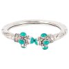 German Silver Kada Bracelet_Blue