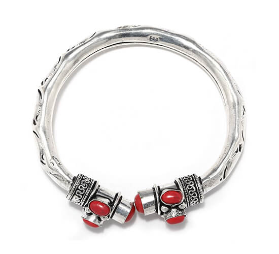 Bangles Party Wear Silver lookalike stone multi Bracelet Bangle/kada Pair  at Rs 760/pair in Jaipur