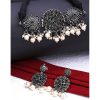 German Silver Kundan Studded Choker Set_Black1