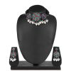 German Silver Kundan Studded Choker Set_Green&Pink