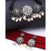 German Silver Kundan Studded Choker Set_White1