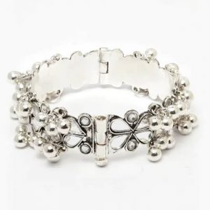 German Silver Mirror & Ghungroo Bracelet_cover