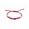 Macrame Cord Evil Eye Bracelet_Red