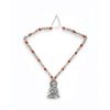 Oxidised Silver Buddha Pendant Necklace