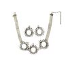 Oxidized Designer 3 Mirrors Choker Set_cover