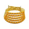 Beads Golden Choker Necklace_Yellow