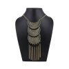 Oxidized Black Alloy Necklace_Golden1