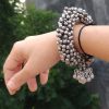 German Silver 3in1 Ghungroo Adjustable Bracelet -4