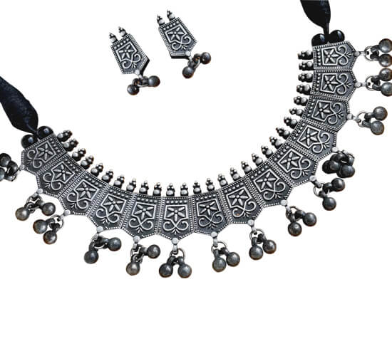 German Silver Traditional Jewellery Set Festmarket