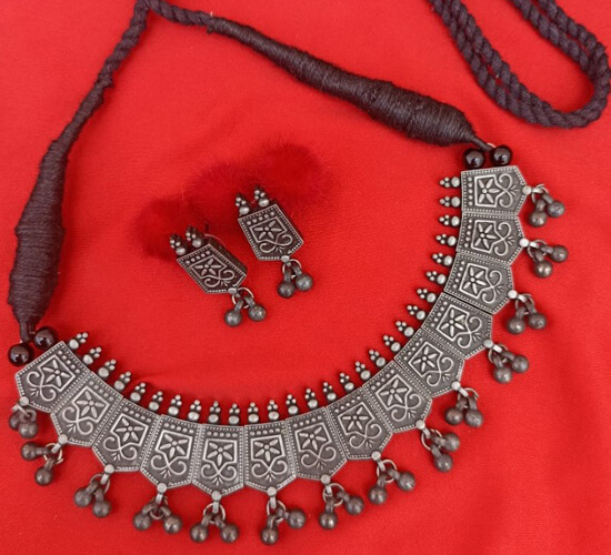 German Silver Traditional Jewellery Set Festmarket