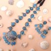 German Starling Aquralic Bead Jewellery Set - blue 2 (1)