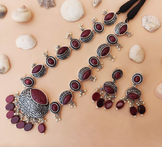 German Starling Aquralic Bead Jewellery Set - mharoom 2
