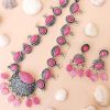 German Starling Aquralic Bead Jewellery Set - pink 2