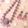 German Starling Aquralic Bead Jewellery Set - pink 2