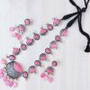 German Starling Aquralic Bead Jewellery Set - pink 3
