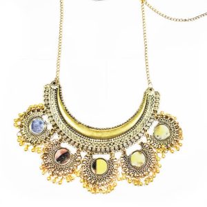 Oxidized Golden Tribal Necklace 1