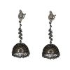 Oxidized Silver Black Plated Jhumka 1