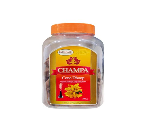 Patanjali Aastha Cone Dhoop_Champa200gm