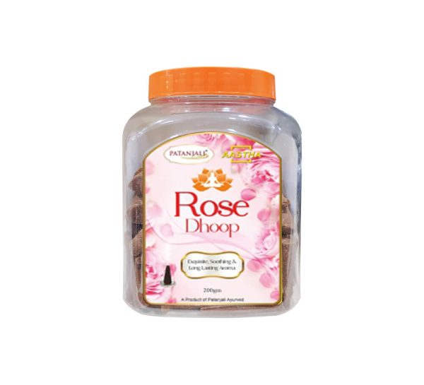 Patanjali Aastha Cone Dhoop_Rose200gm